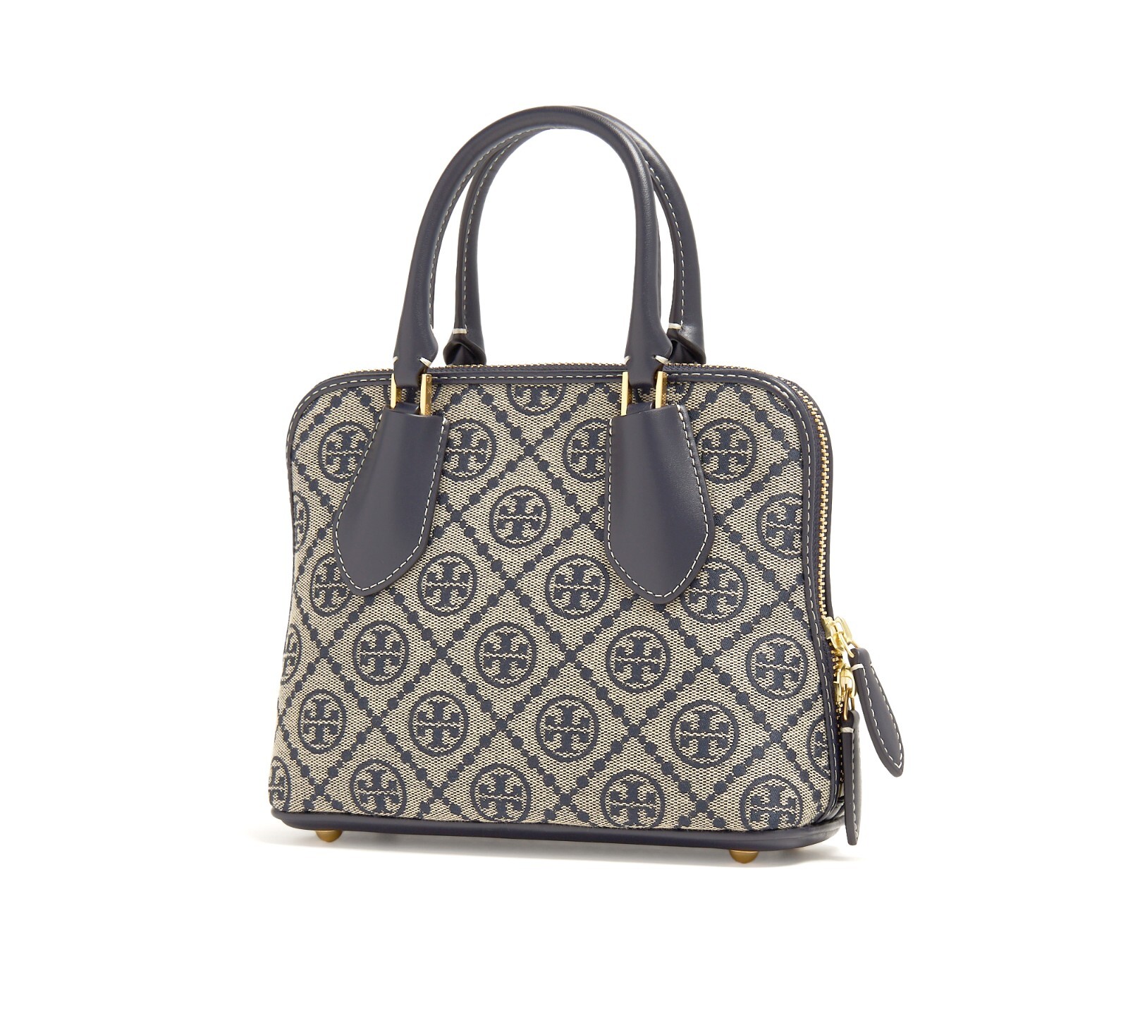 Tory Burch T Monogram Jacquard Mini Swing Bag Crossbody Purse Satchel 155620