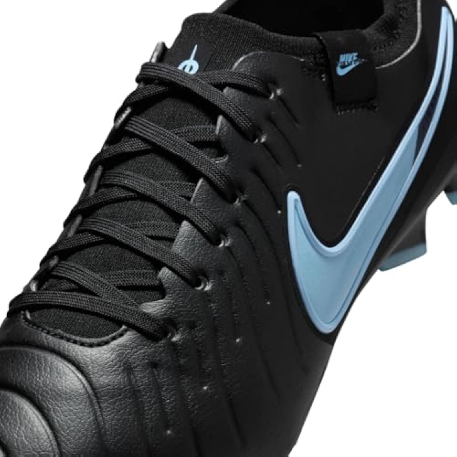 Nike Tiempo Legend 10 Pro Firm-Ground Low-Top Soccer Cleats (Black/Black) Size 7