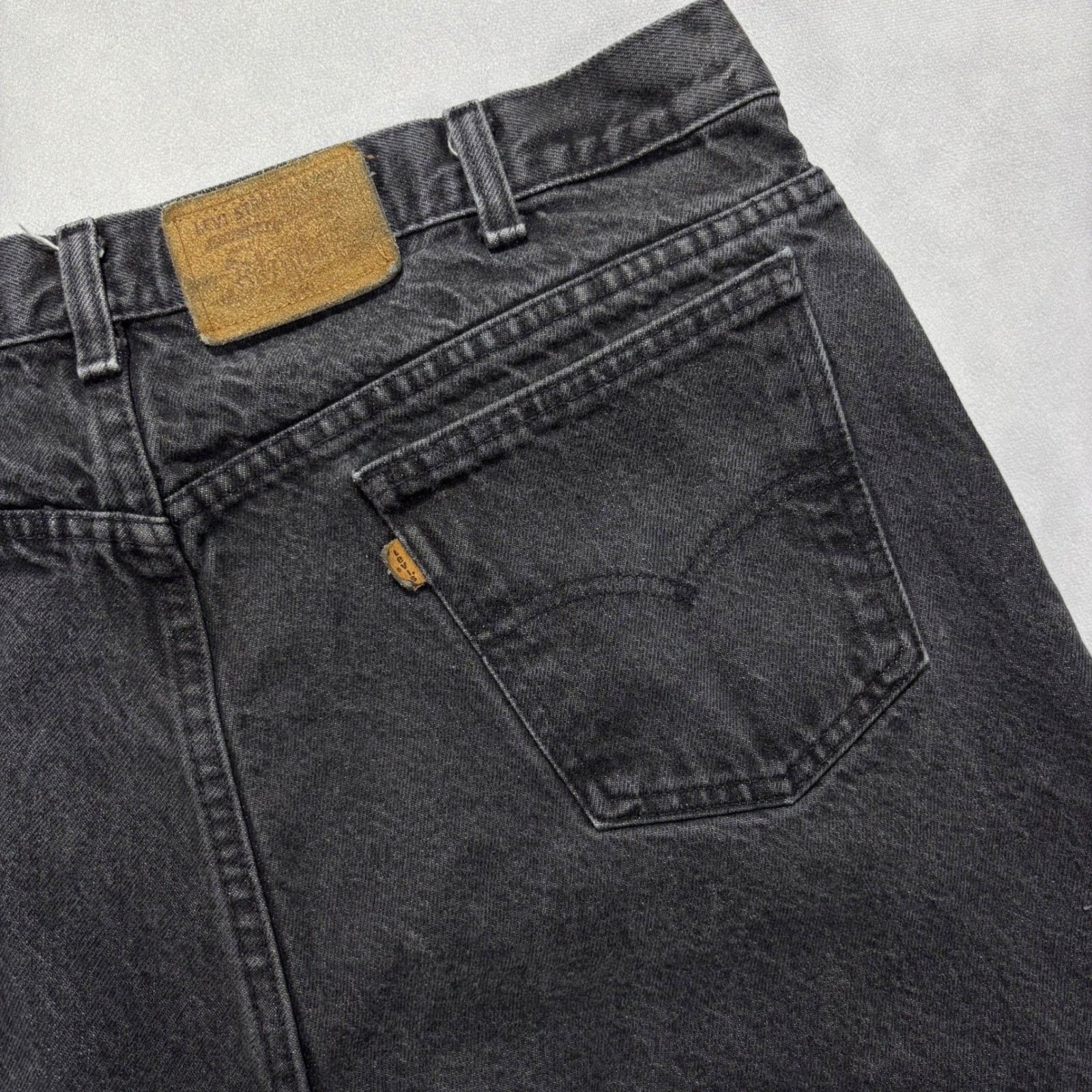 Vintage 90s Levi’s 540 Jeans Men’s 38×32 Relaxed Fit Black Faded Made in USA