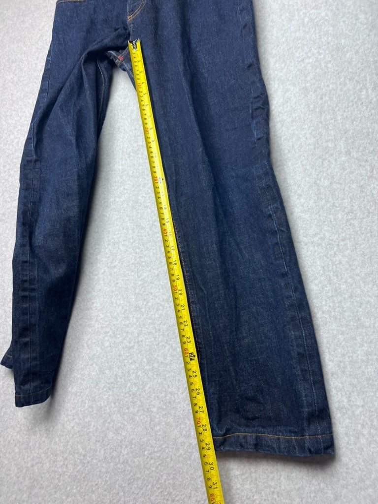 Gustin Raw Selvedge Denim Jeans 34 Straight California Button Fly USA Indigo EUC