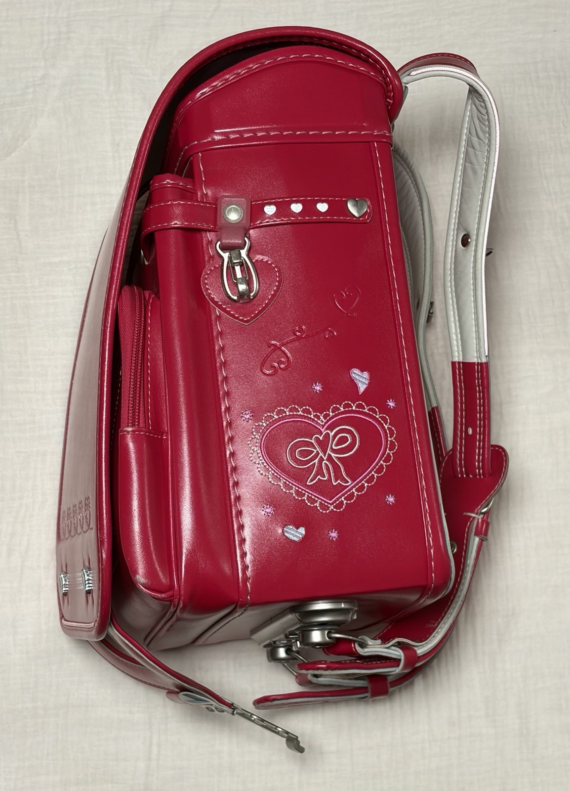 Randoseru Japan Fit-chan Red Synthetic Leather: School Bag Adult or Kids