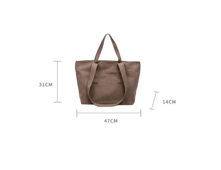 Elegant Large-Capacity Oxford Cloth Tote Bag For Women Stylish Single Shoulder