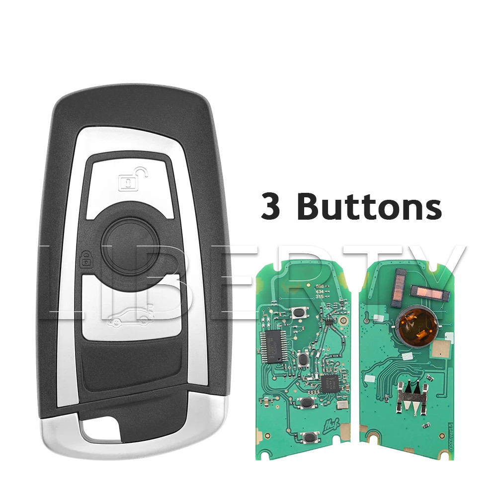 315Mhz/433Mhz/868MHz PCF7945P ID49 Chip Car Smart Key For BMW F 1 2 3 4 5 6 7