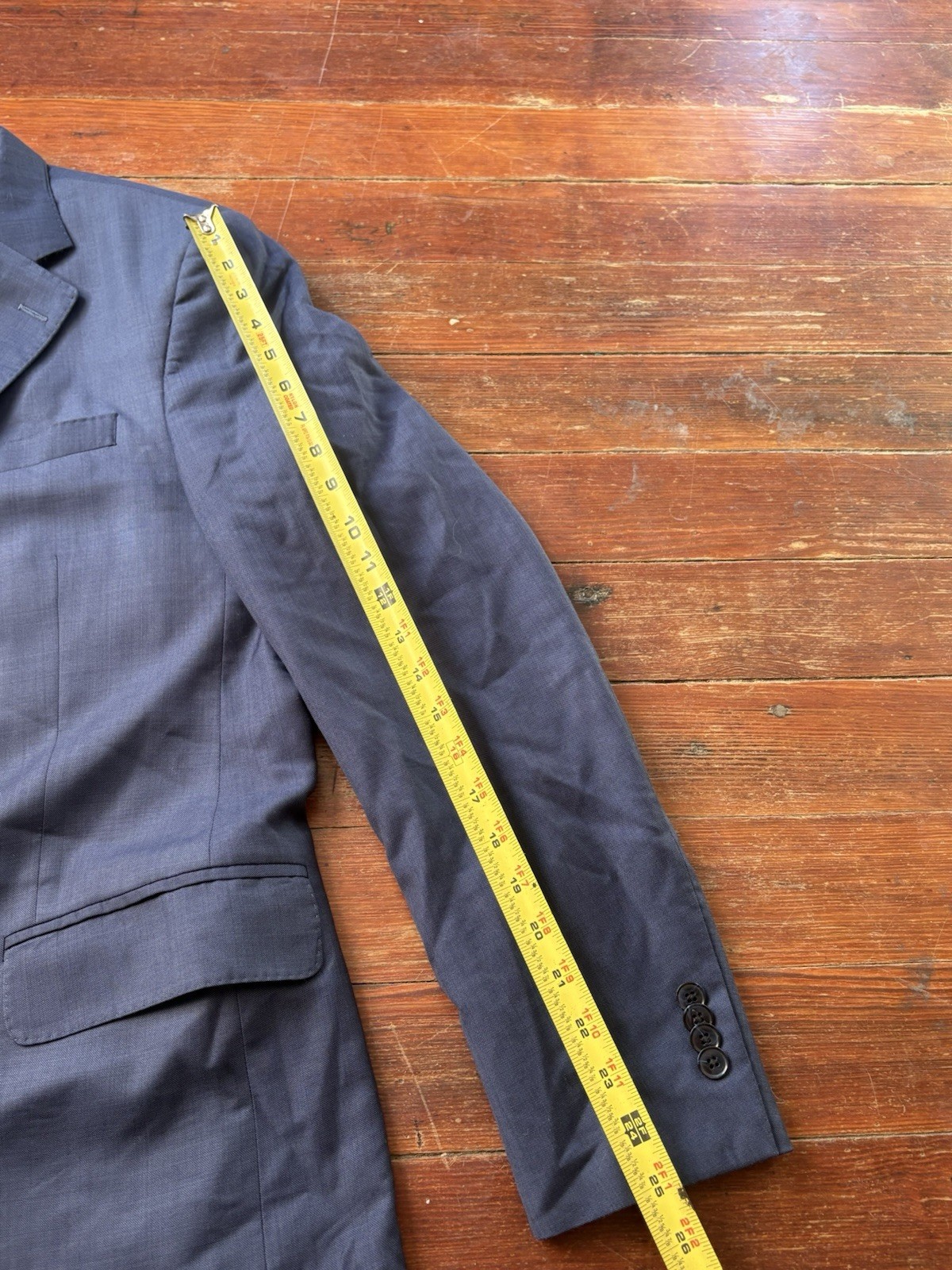 Mens Peter Millar Gray Blue Wool Sportcoat Blazer Jacket Size SEE PICS