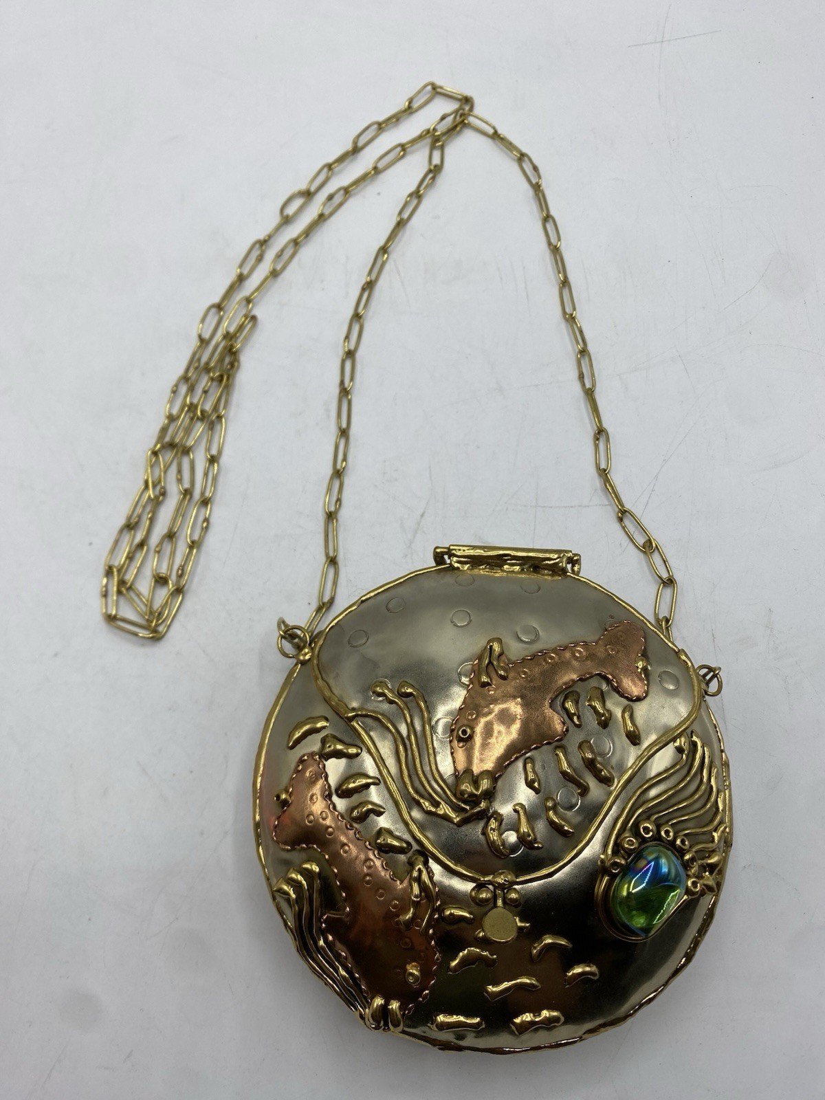 Vintage Lunacy Designs Mixed Metal Mini Fish Purse