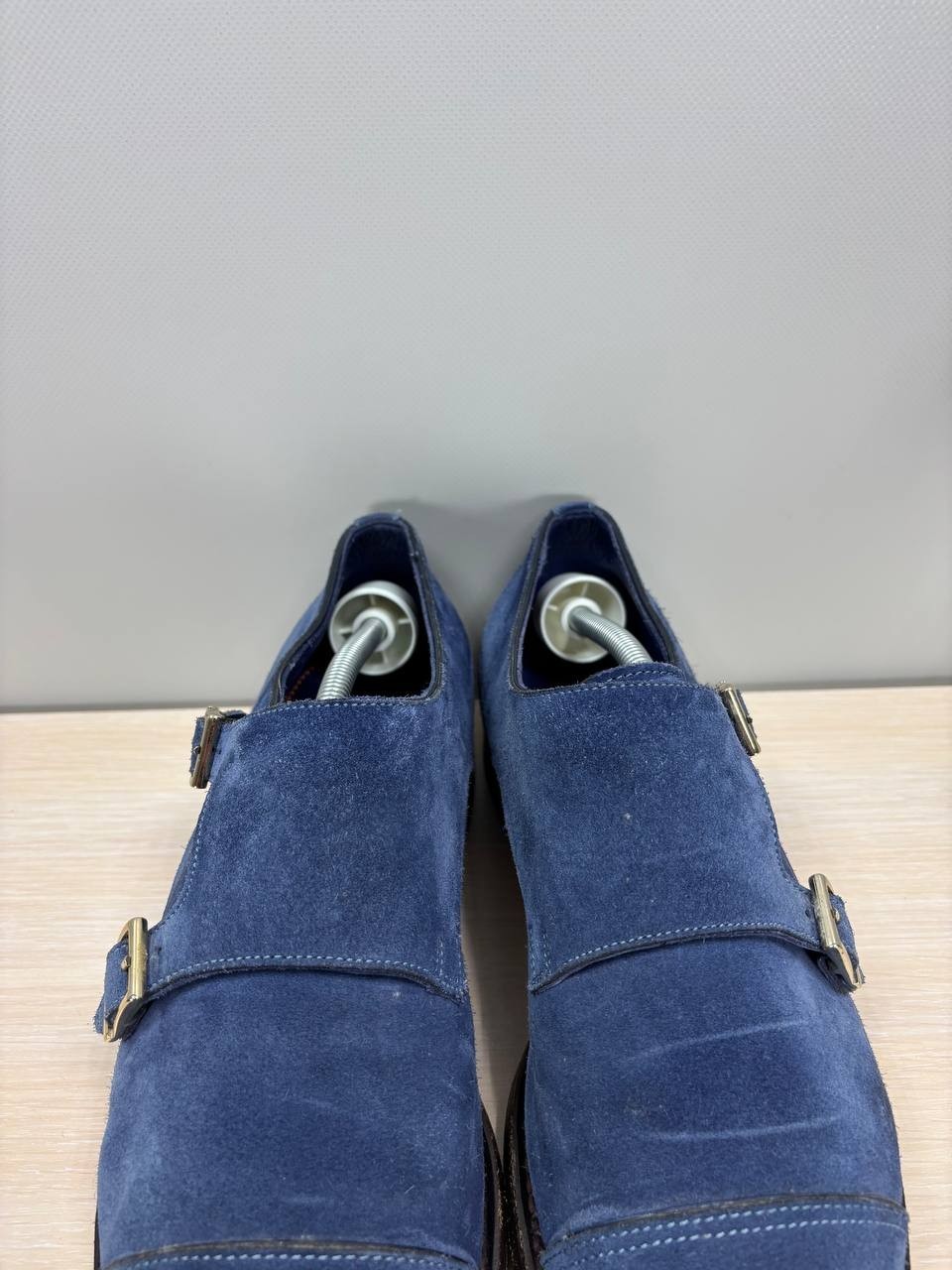 Mens shoes Santoni Size 8 Color Blue Duties Paid (USA)