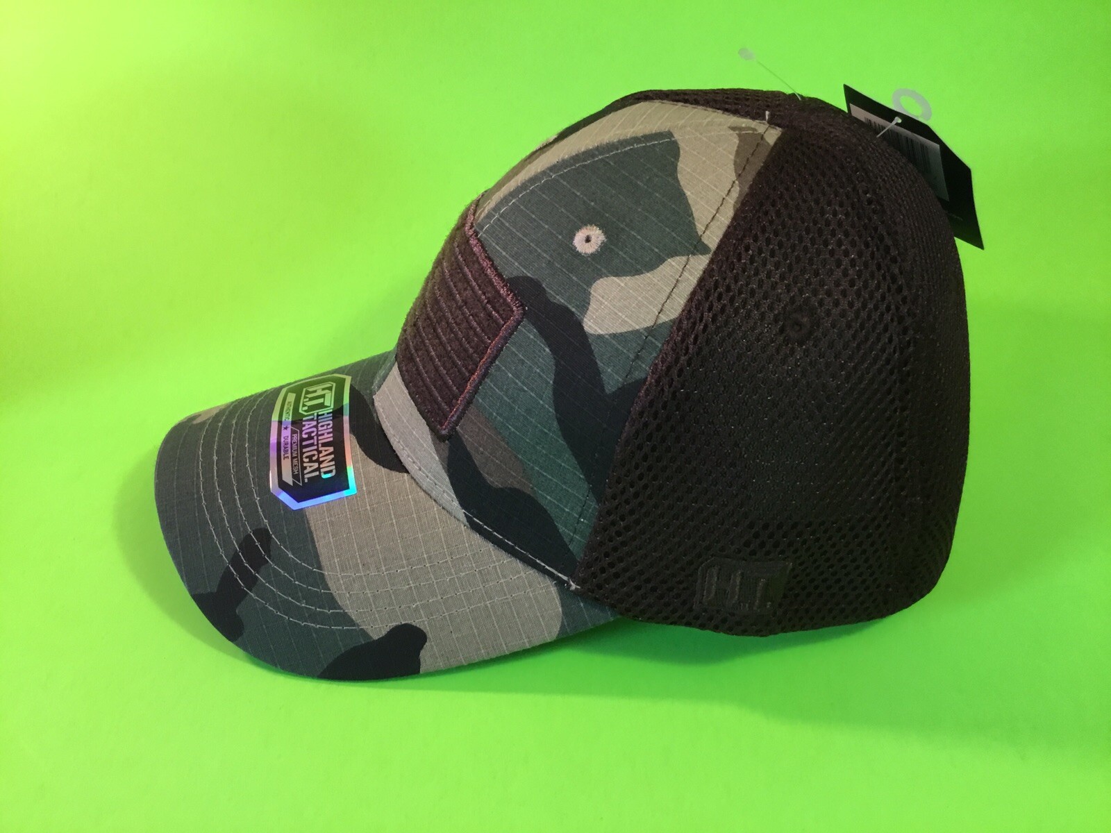 HIGHLAND TACTICAL Men’s Snapback Hat Mesh Back ONE SIZE Camo NEW