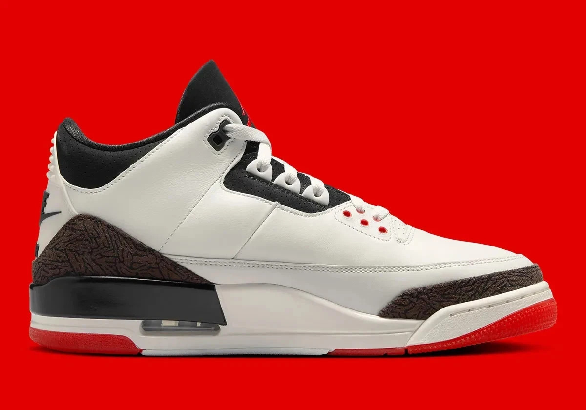 Nike Air Jordan 3 Retro OG World’s Best Dad Sail Black Red IF4396-103 Mens Size