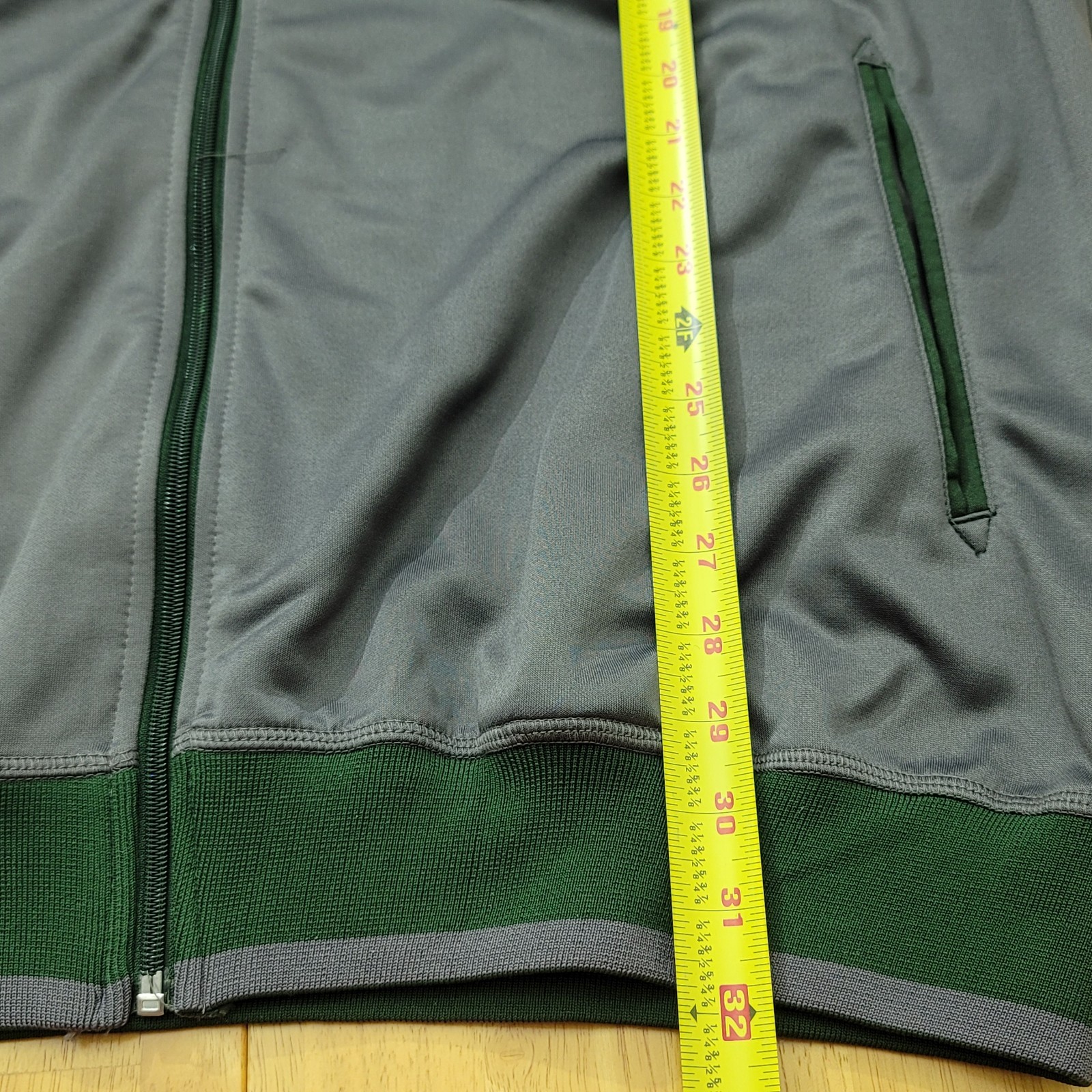 New York Jets NFL TX3 COOL Full Zip Hoodie Jacket Mens XLT Green/Gray NWT