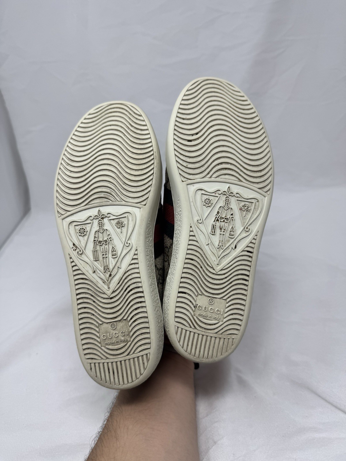 Size 35 Women’s – Ace Gucci-GG Supreme Beige/Ebony/Blue/Red – 499410 K2LH0 9768