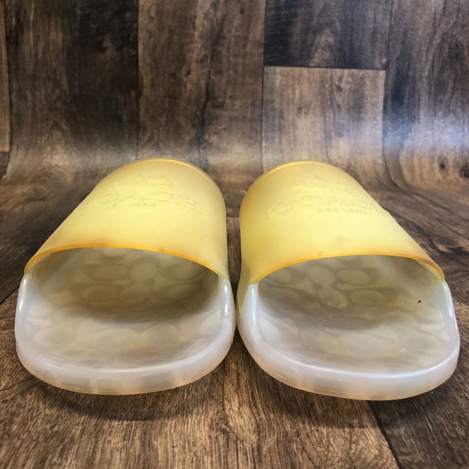 Coach Ulyssa Translucent Jelly Slides Sandals Women Size 11