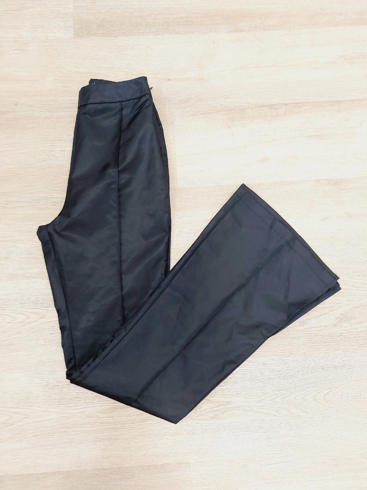 NEW/PRETTY LITTLE THING/WOMEN’S/SZ.0/BLACK/100%POLYAMIDE/HI RISE/WIDE LEG/