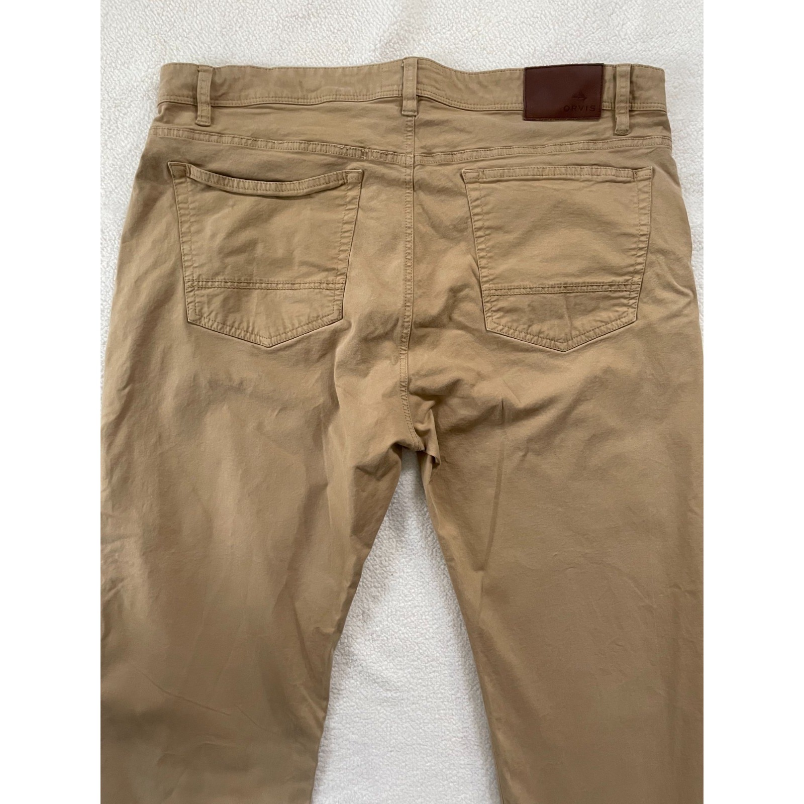 Orvis Pants 1856 Men’s 40×30 Stretch Heavy Twill 5 Five Pocket Tan Desert Khaki