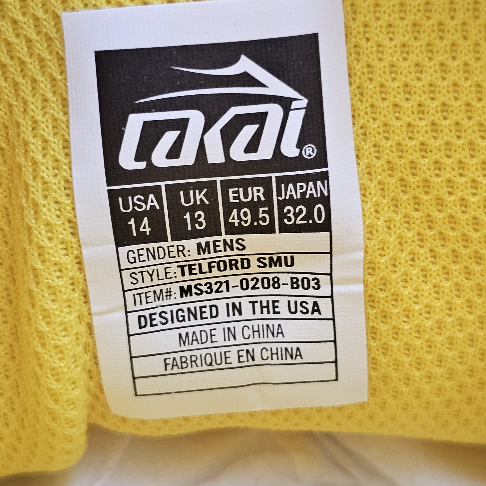 Lakai x Pacifico Men’s Size 14 US Telford High Yellow Skate Sneakers Shoes NIB