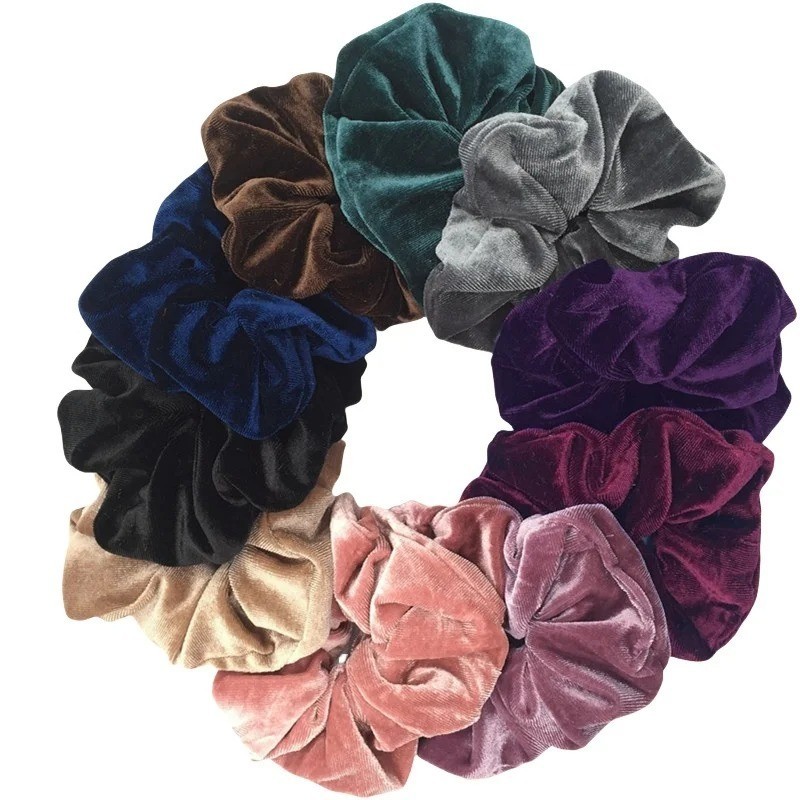 10 Pack Women Girl Hair Scrunchies Velvet Elastic Hair Bands Scrunchy Rope Ties