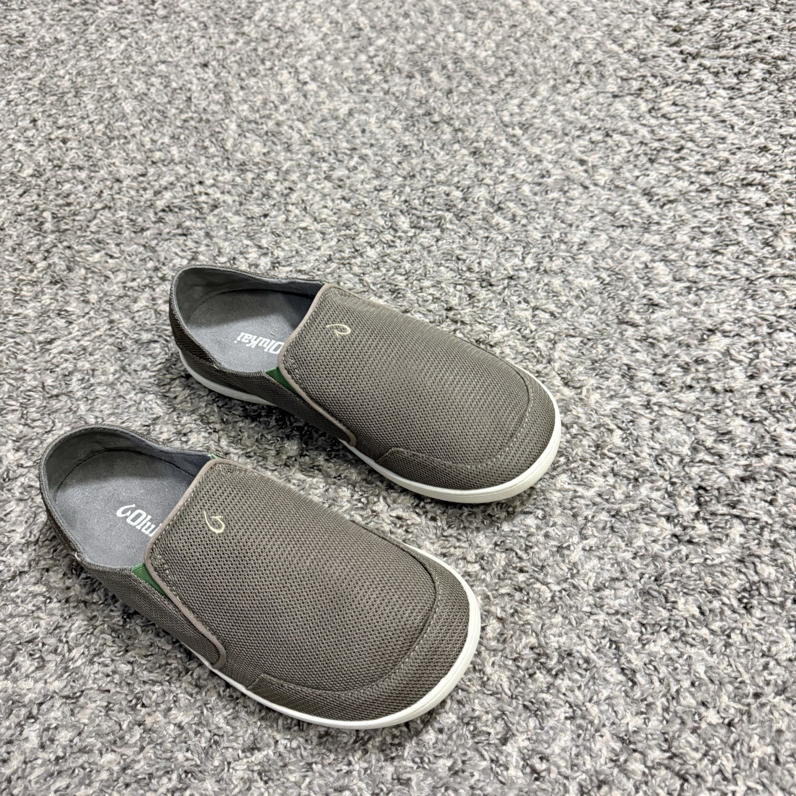 Olukai Nohea Mesh Mens Slip On Sneakers Mustang Lime Peel Size US 9 NEW