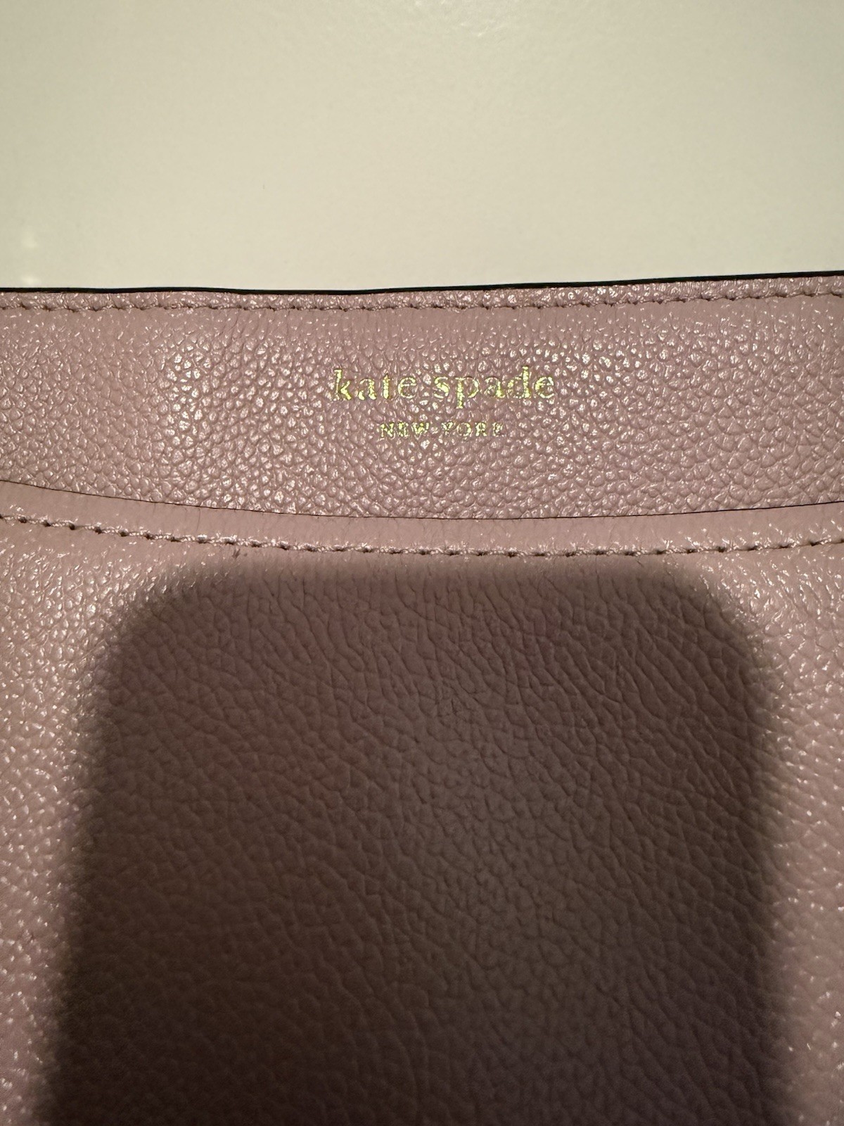 kate spade new york Pink Pebbled Small Crossbody Zip Top Bag Gold Hardware
