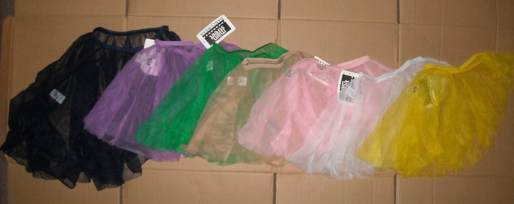 DANCE CHIFFON ASYMMETRICAL BALLET SKIRT MANY COLORS 1 layer ruffled girls/lady