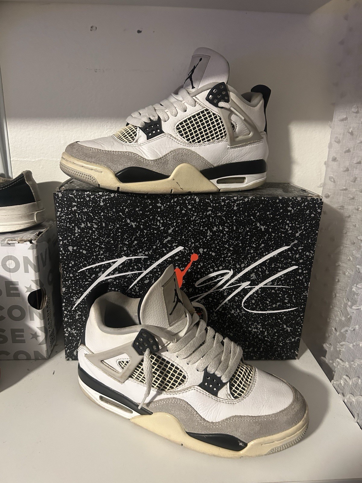 Air Jordan 4 Military Black Sneakers