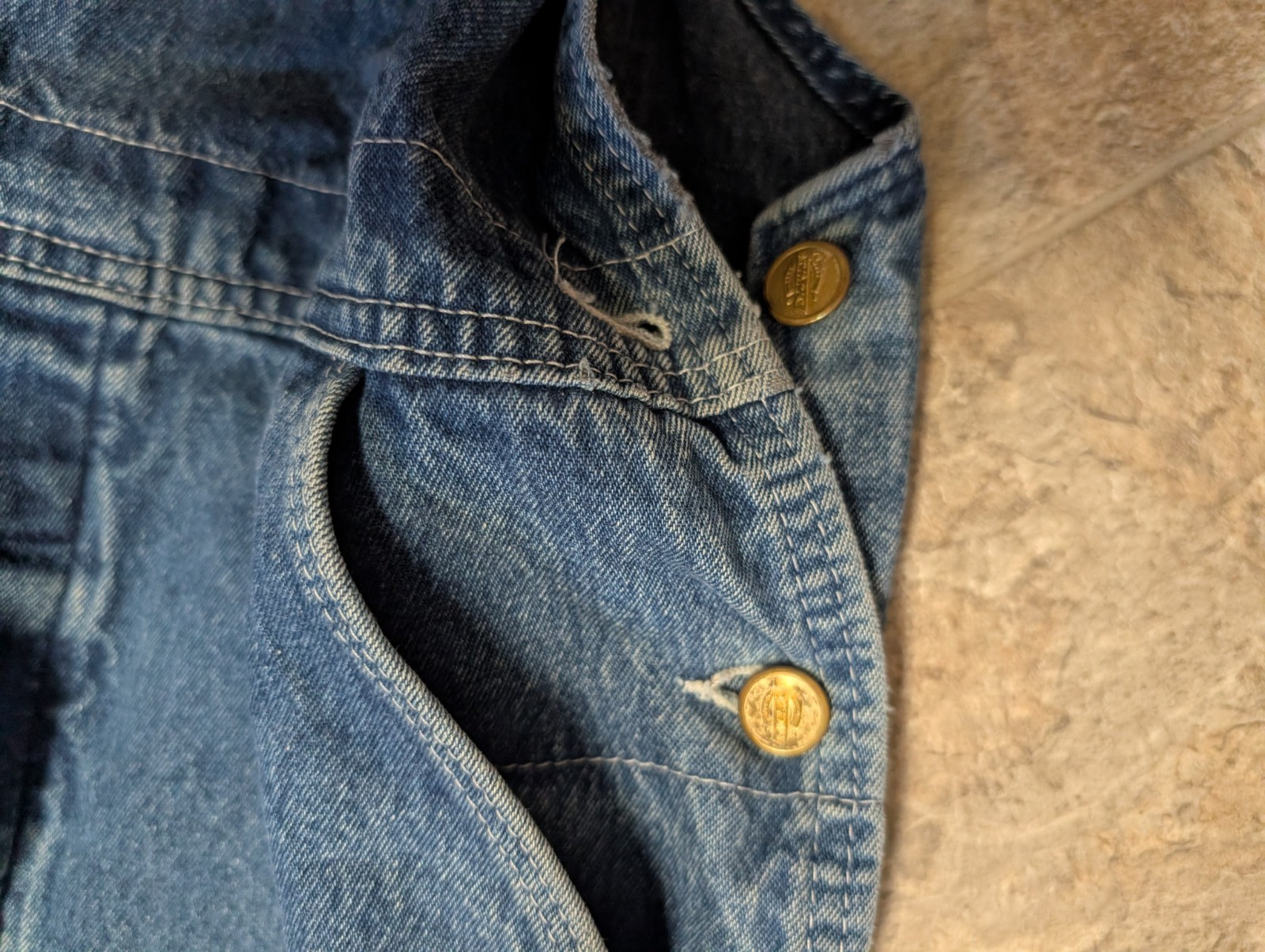 Dickies Denim Blue Bib Overalls Tag Size 36×30 – READ & SEE PICTURES