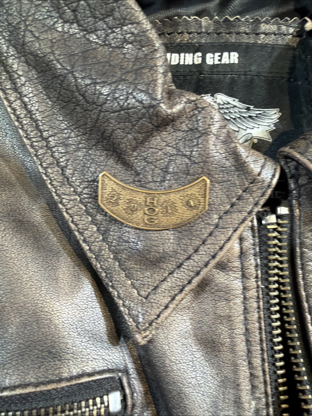Harley Davidson 2XL Ramble Buffalo Leather Jacket 97136-13VM