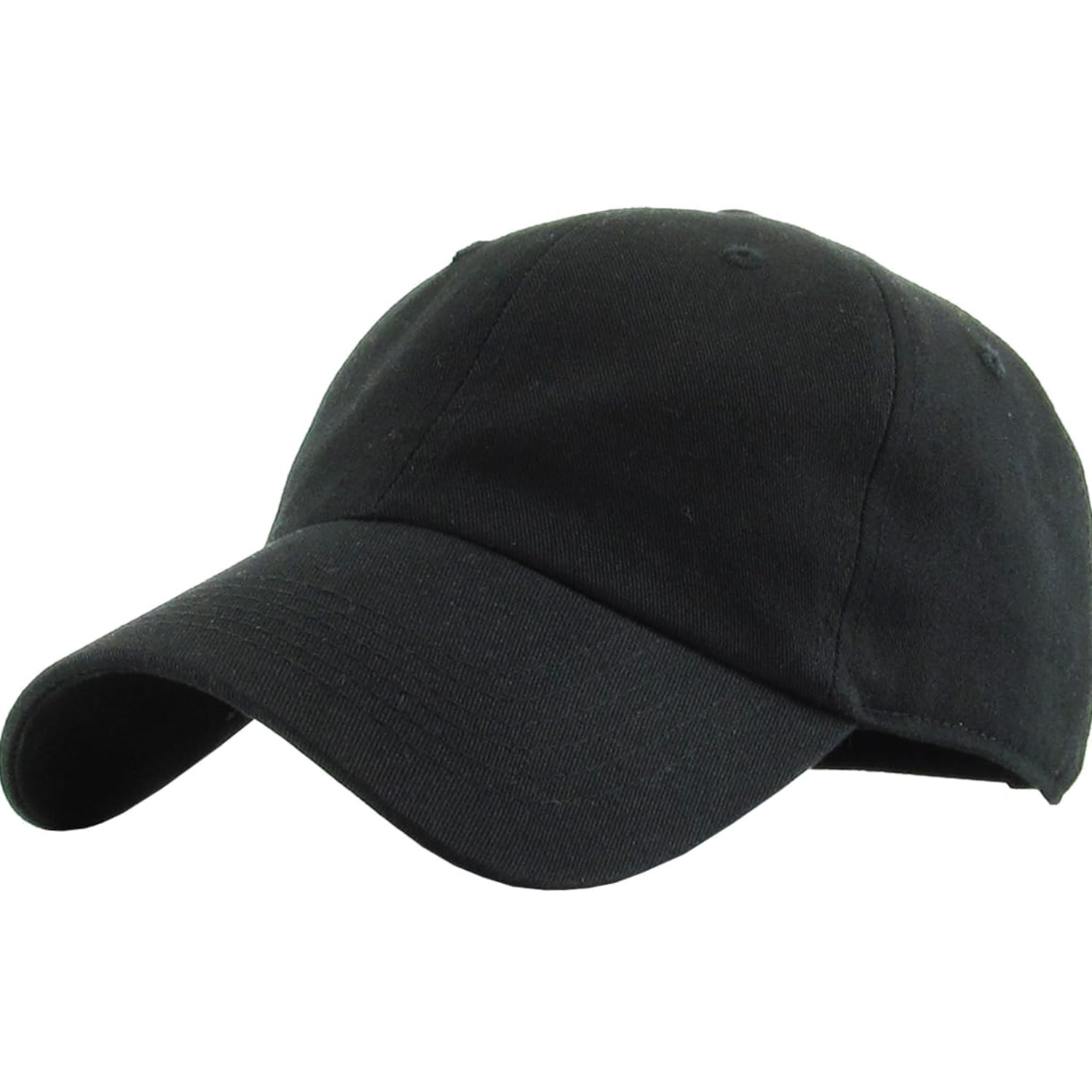 Unisex Cotton Baseball Cap Low Crown Adjustable Sun Protection Casual Outdoor