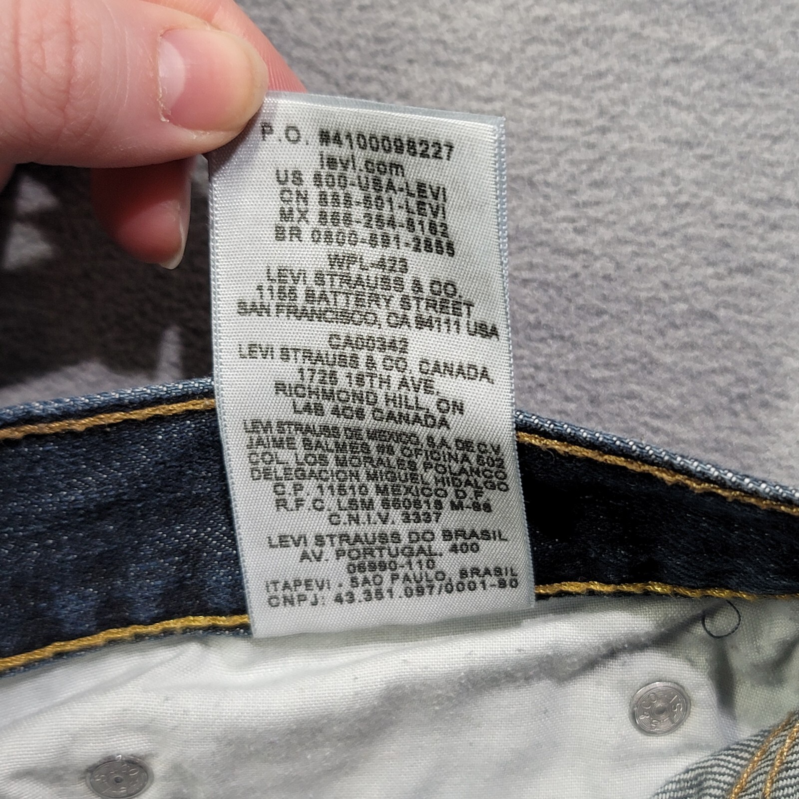Levis 559 Jeans Mens 38×34 Blue Relaxed Straight Leg Denim Vintage Casual