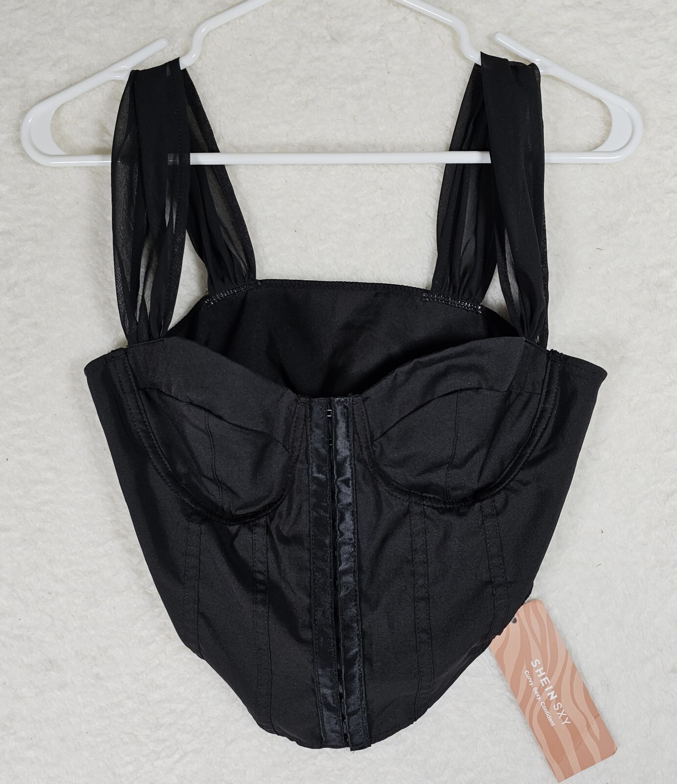 New Shein Corset Size 3 Black NWT