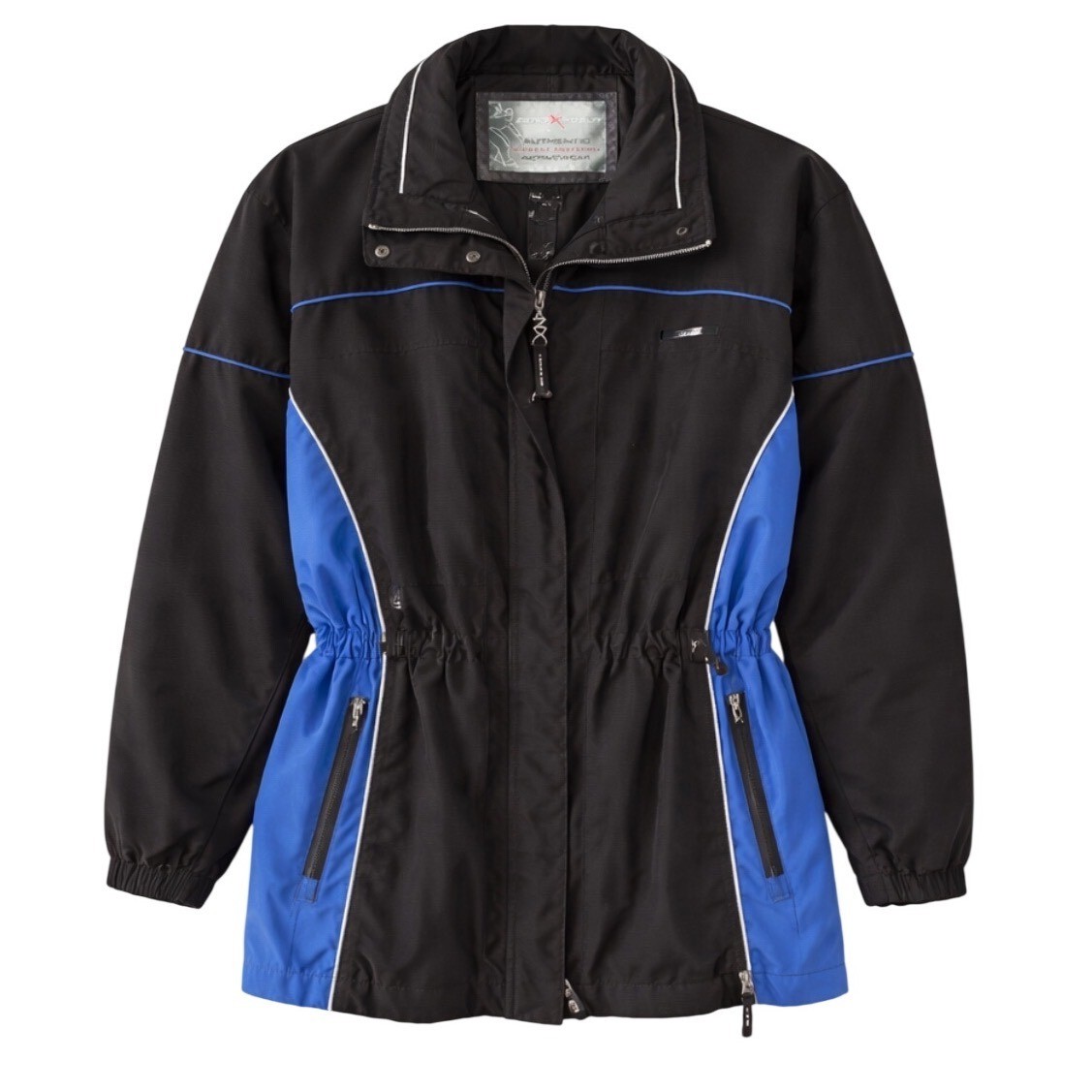 ZeroXposur Womens Black Blue Element Protector Activewear Ski Jacket Lg 12/14