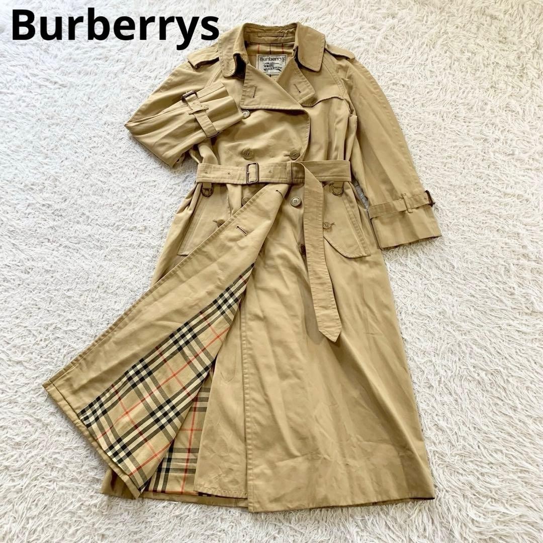 Burberrys Spring Coat with Belt Nova Check Long