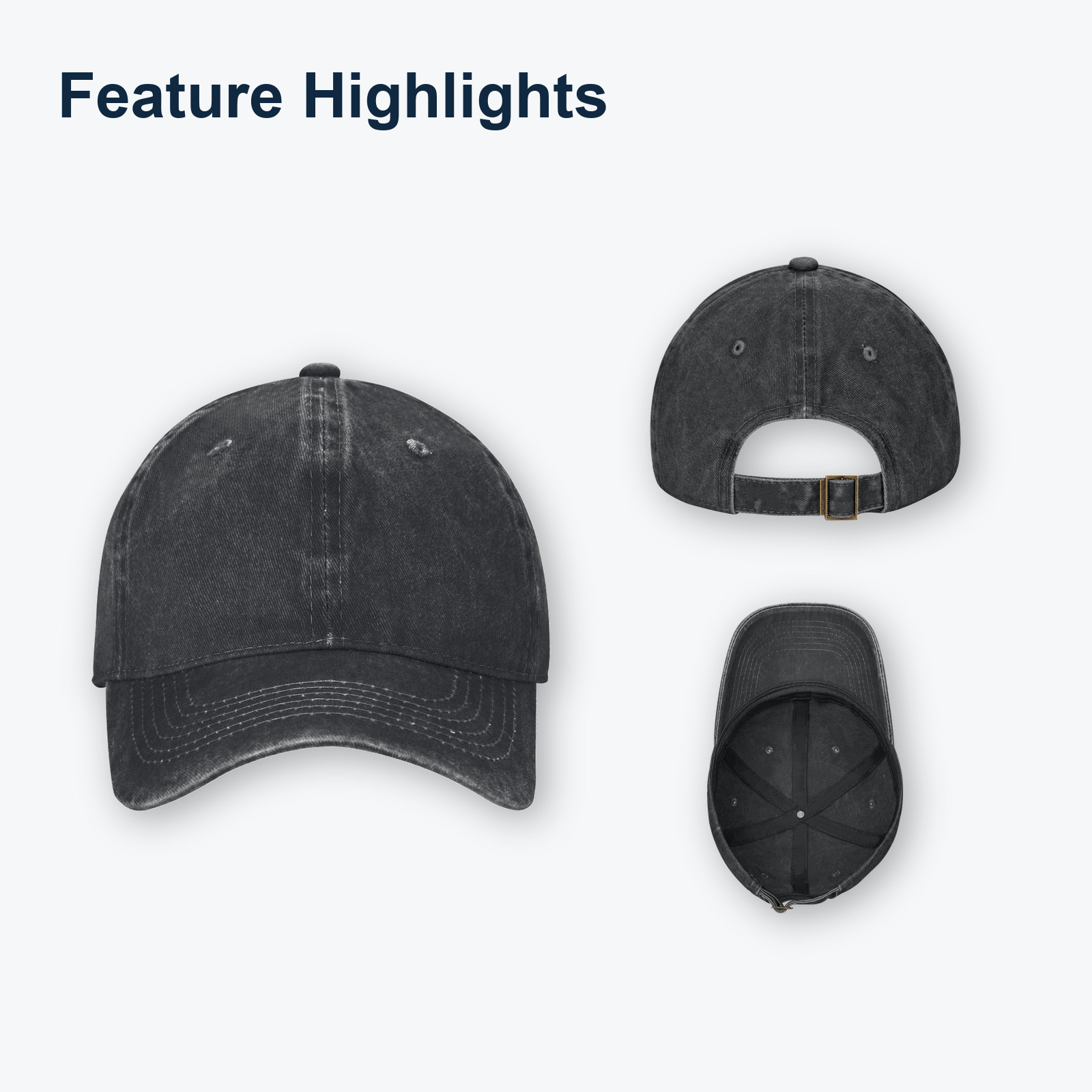 Grim Reaper Baseball Cap Gothic Tactical Style Adjustable Hat