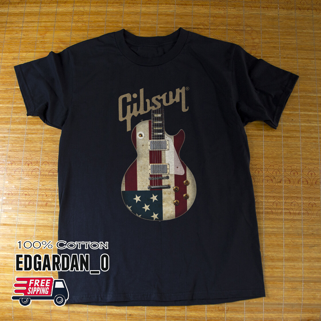 Gibson Shirt American Flag Unisex T-shirt S-5XL Free Shipping