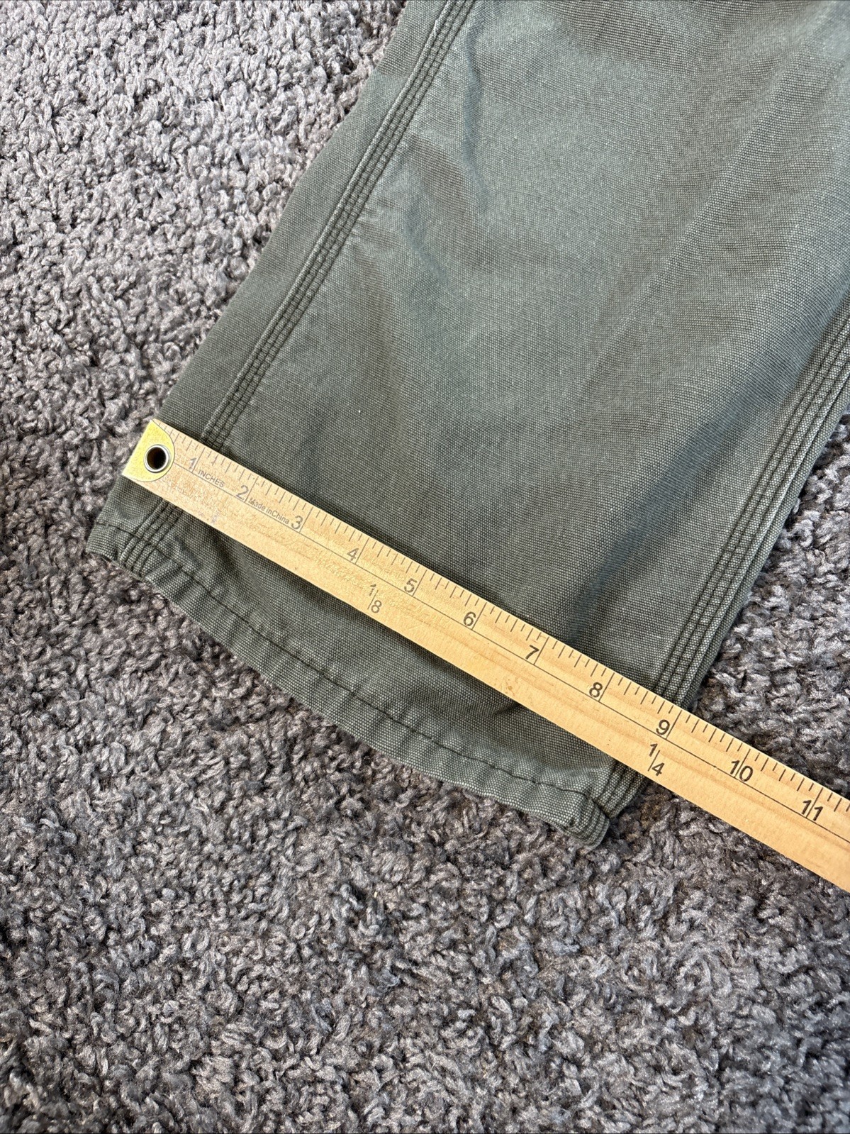 Carhartt FR Work Pants 33×32 Flame Resistant CAT 2 Original Fit FRB159-MOS Green