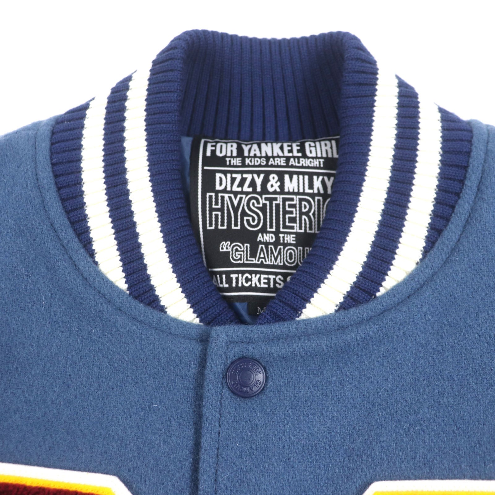 Excellent HYSTERIC GLAMOUR Stajan Blue gray wool mens M 02243AB10