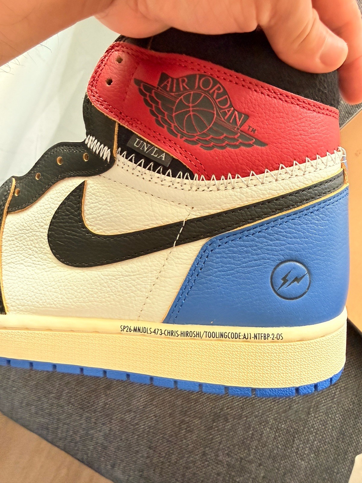 Jordan 1 Retro High OG SP Fragment × Union LA – IO7847-002- Size 13