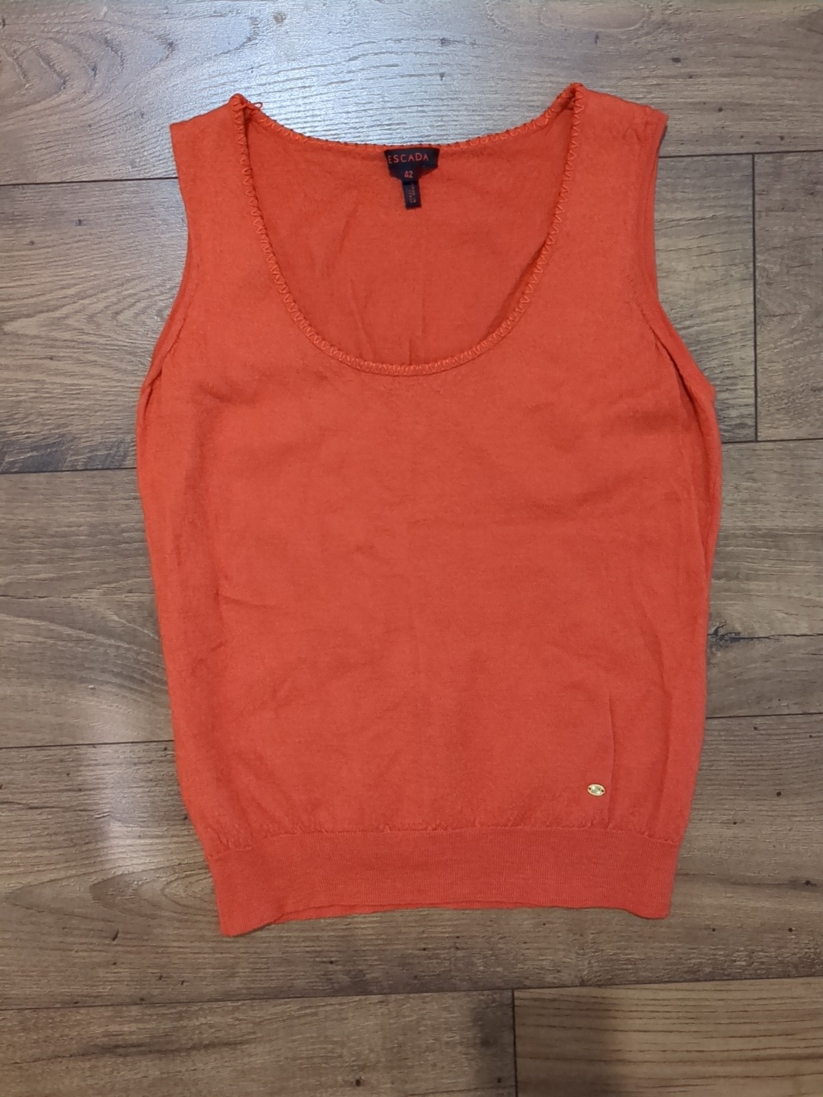 Escada Womens S/42 Made In Italy Silk Cashmere Blend Tank Top