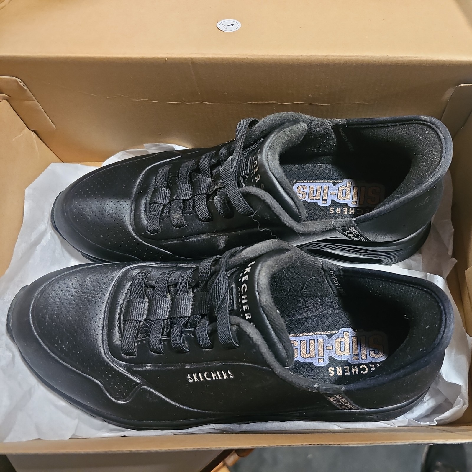 Sketchers Slip Ins Size 9 Womens Work Casual Shoes Black USPS UPS FedEx kitchen