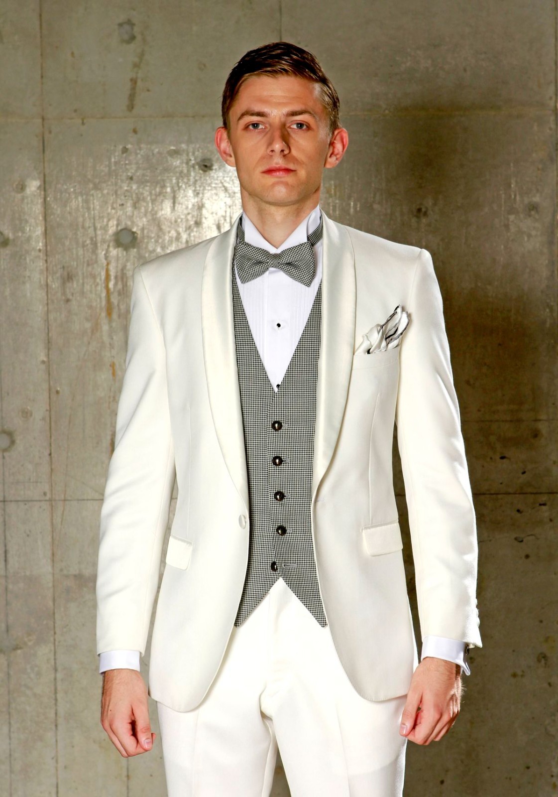 Regular Fit Men’s Suits 2Pcs Shawl Lapel Jacket Tuxedos Formal Wedding Jacket