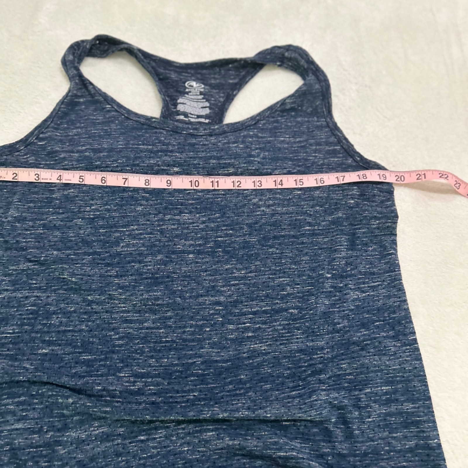 Athletic Works Women’s Blue Workout Yoga Gym Racerback Tank Top Sz L