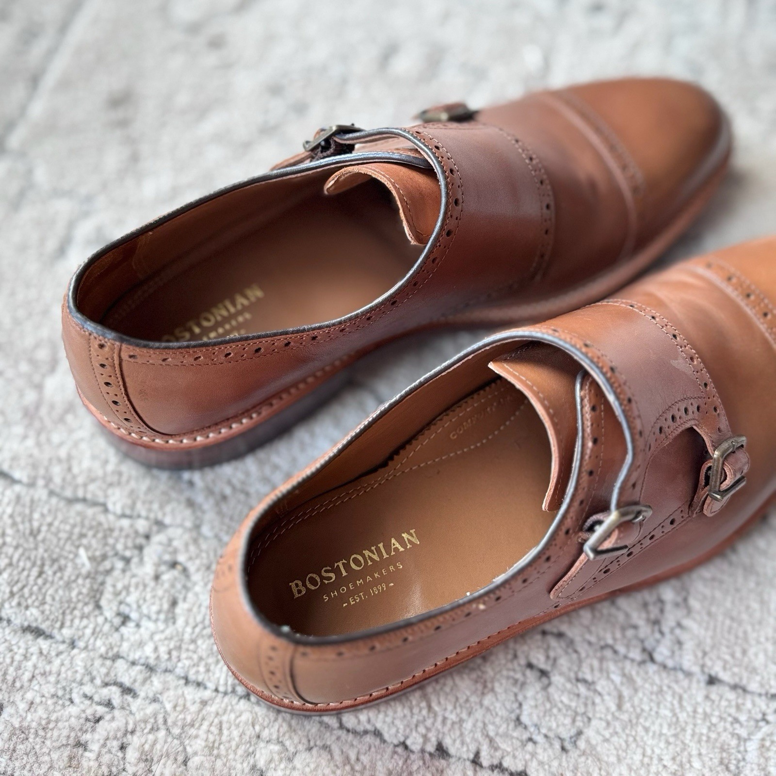 Men’s Size 11.5 — Bostonian Men’s Somerville Mix Monk-Strap Loafer