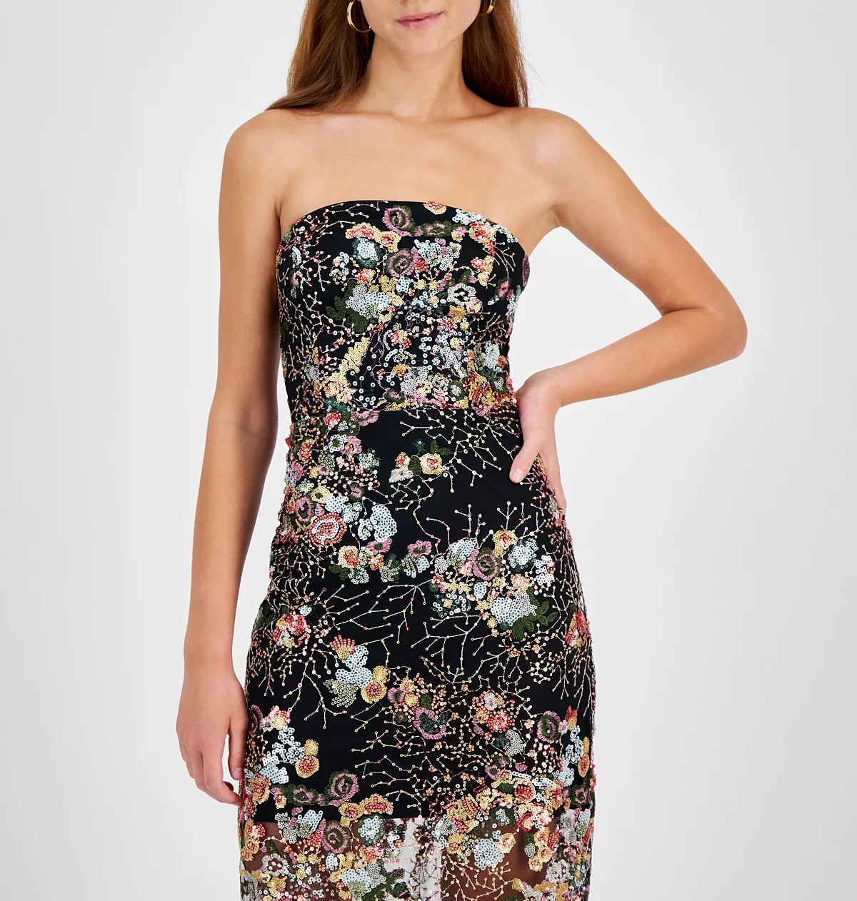 Sam Edelman Women’s Sequined Strapless Mini Dress MSRP $168