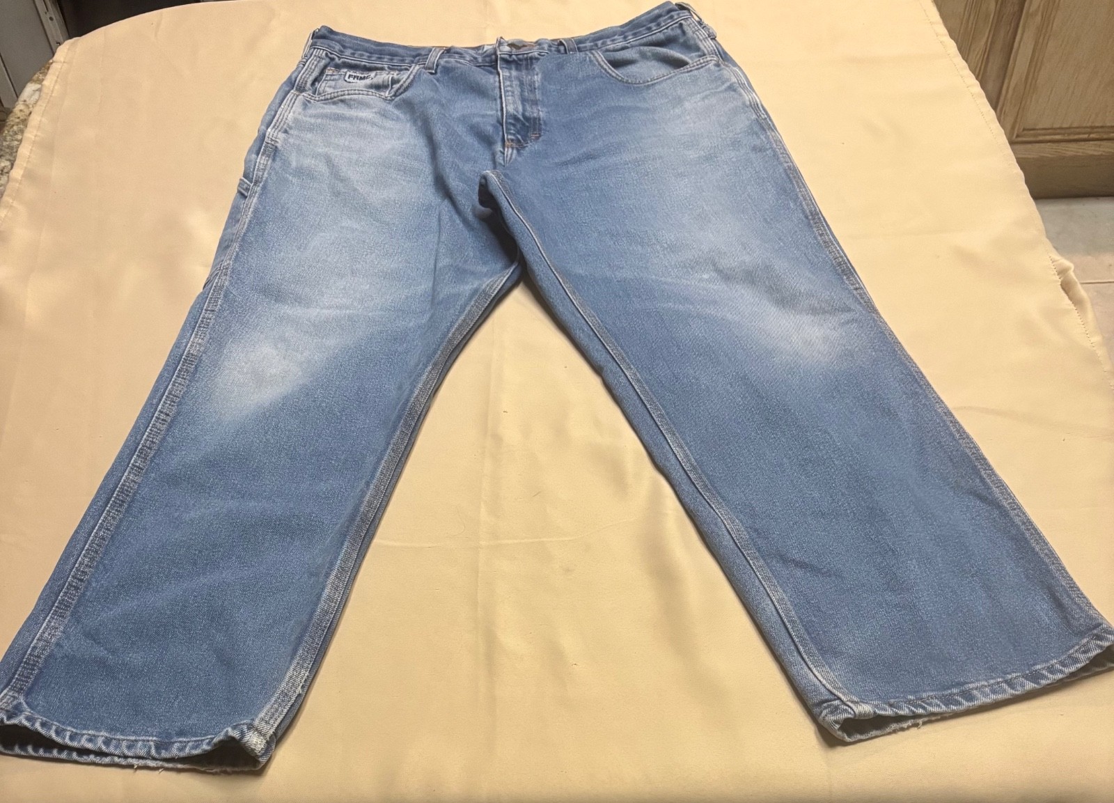 Tyndale FR Jeans Mens 38×30 Blue Denim Carpenter Arc Rated CAT 2 F290T READ