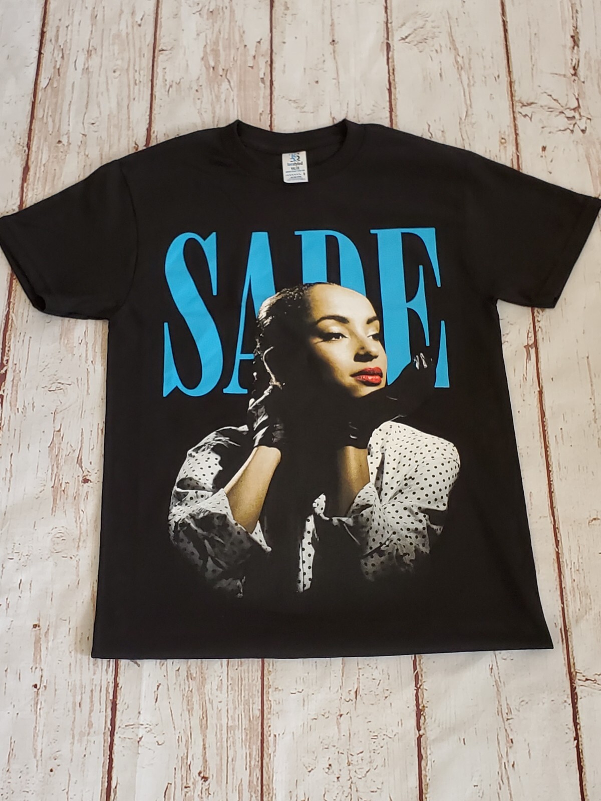 NEW- SADE- BLUE LETTERS – T-SHIRT