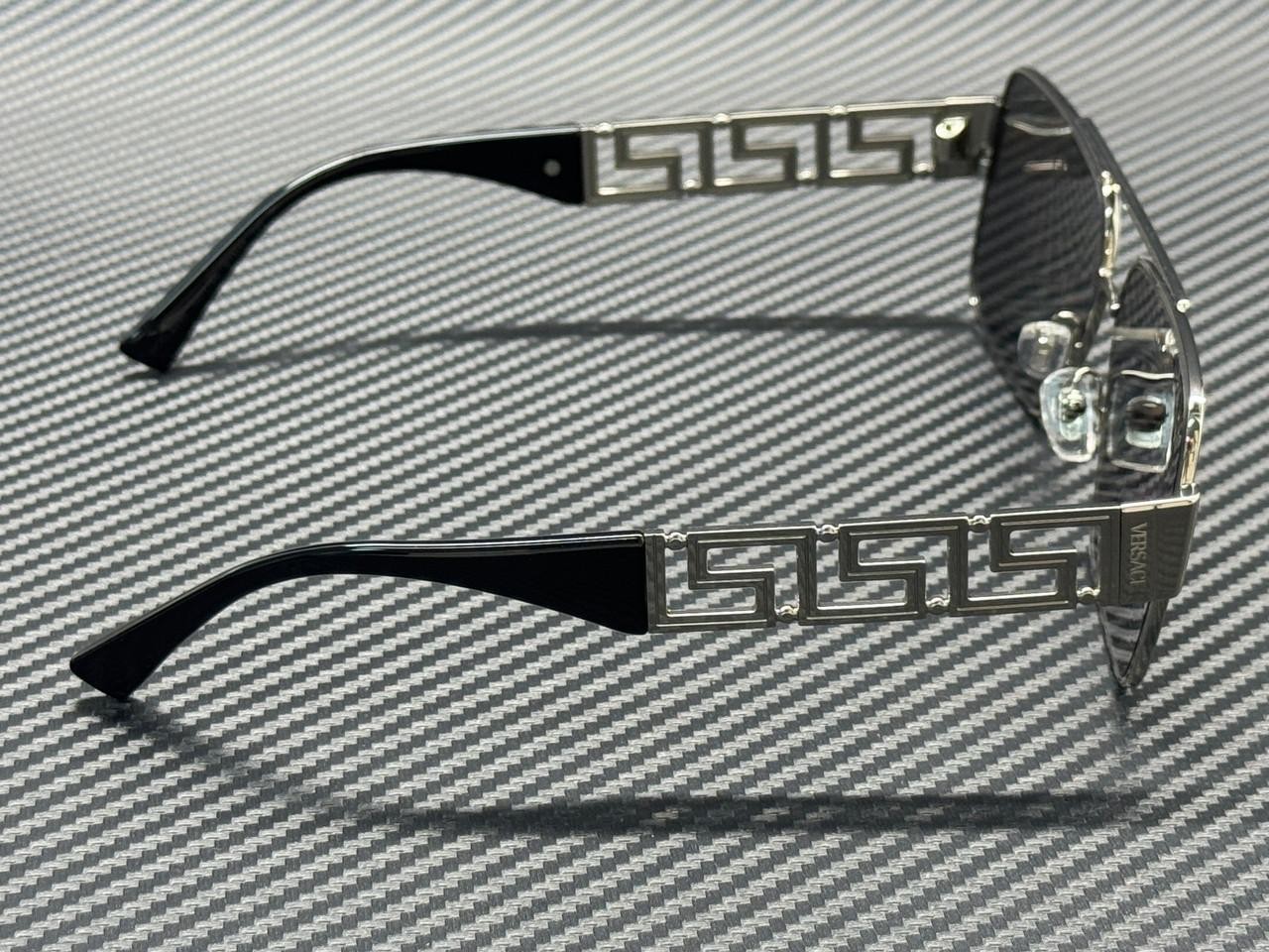VERSACE VE2290 10016G Silver Grey Mirror Silver Men’s 61 mm Sunglasses