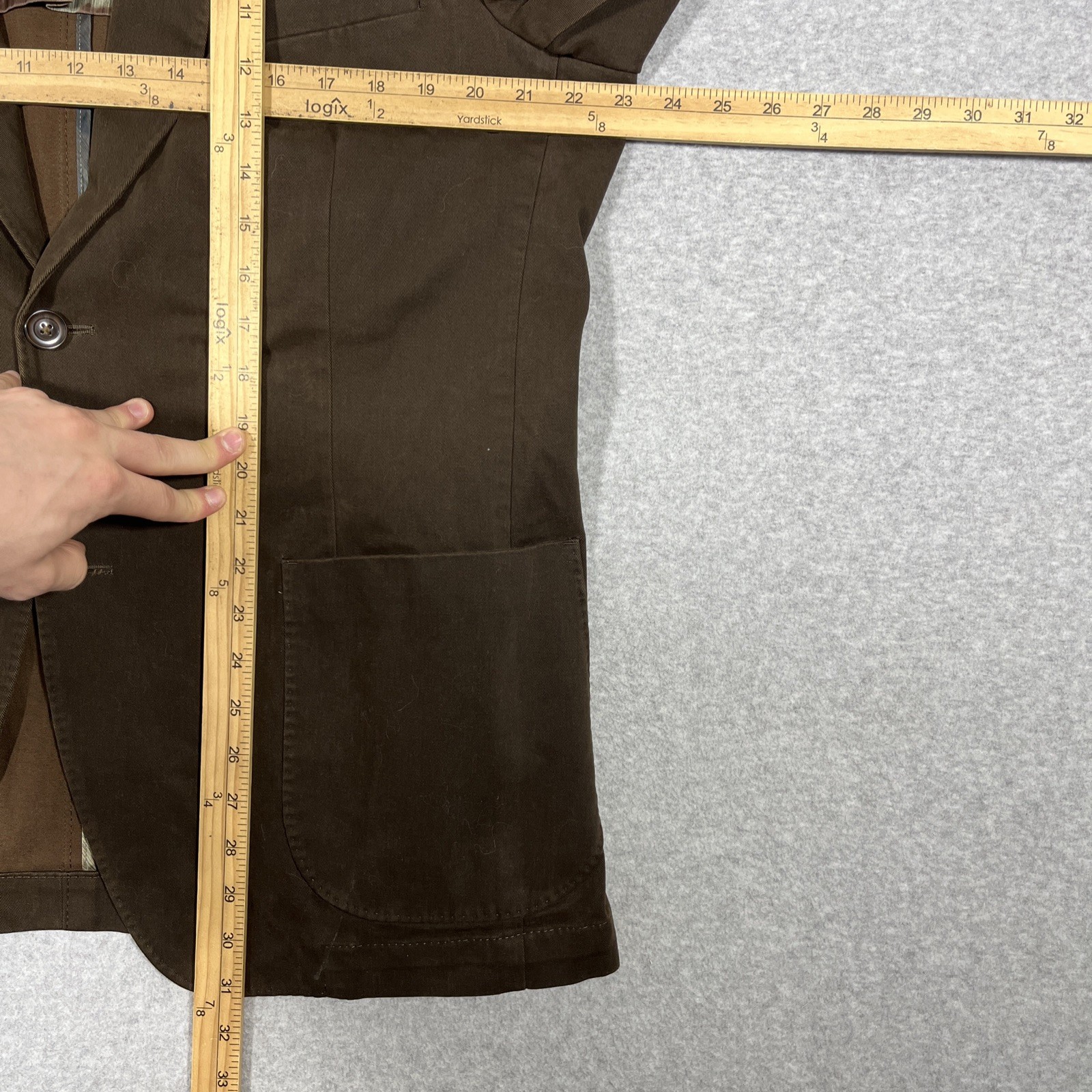 VTG Kroon Blazer Men 42R Brown Corduroy Matthews Wash 2 Button Sport Coat Jacket