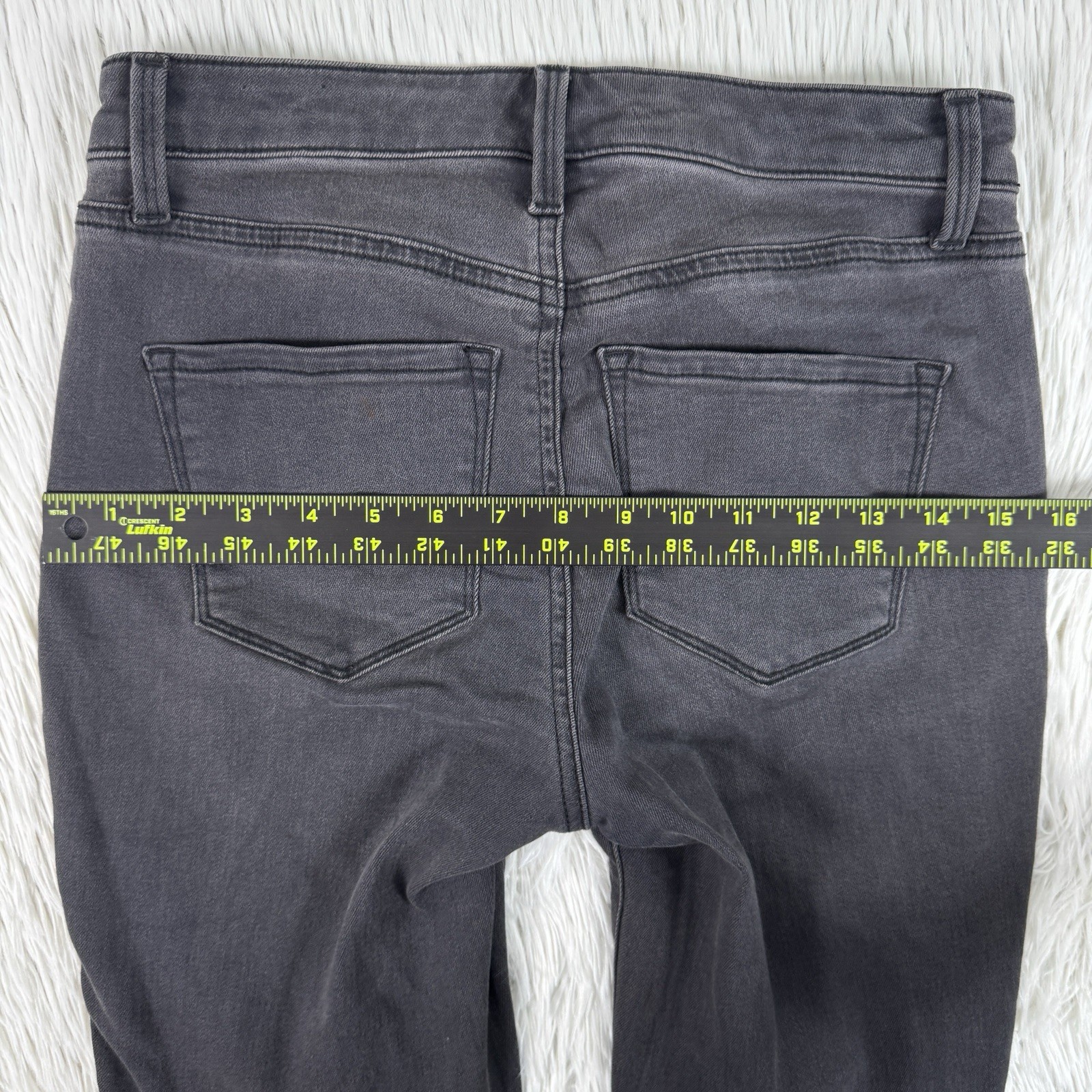 Talbots Black Charcoal Wash Mid-Rise Jegging Denim Jeans Women’s Size 2P