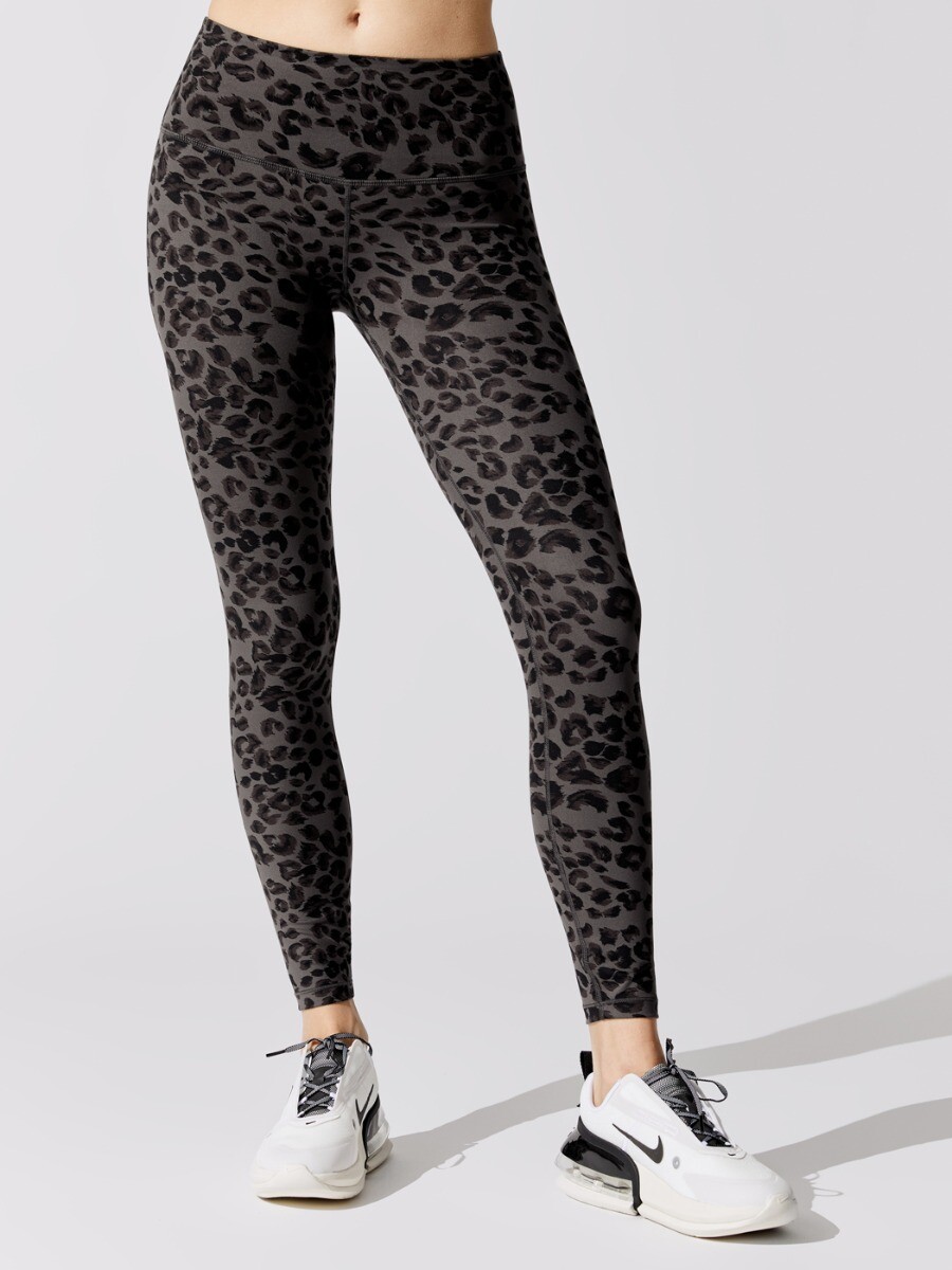 NWT $106.00 Carbon38 Century Legging 2.0 by Varley in Cheetah “Small”