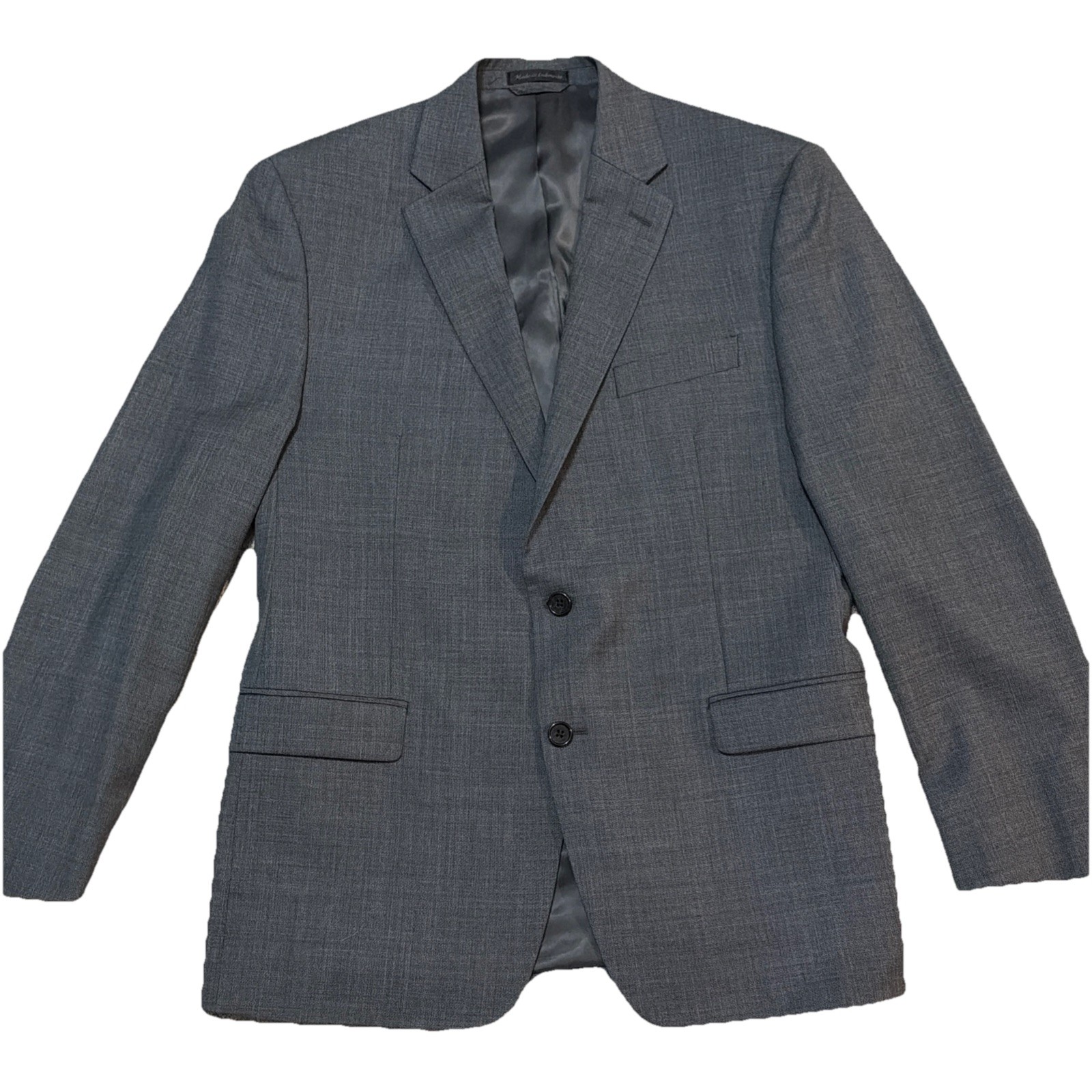 Lauren Ralph Lauren Mens 42R Gray 100% Wool 2 Button Blazer
