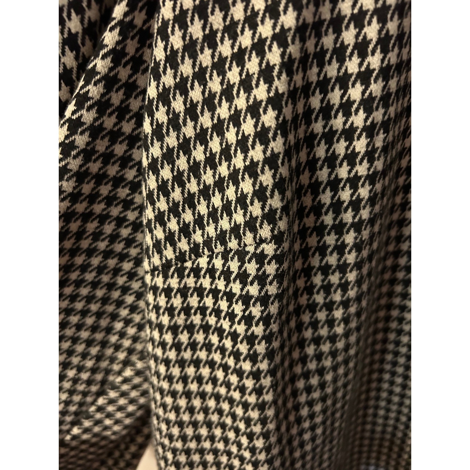Cato Women B/W Houndstooth Square Neck Puff Sleeve Blouse Top Plus 18/20