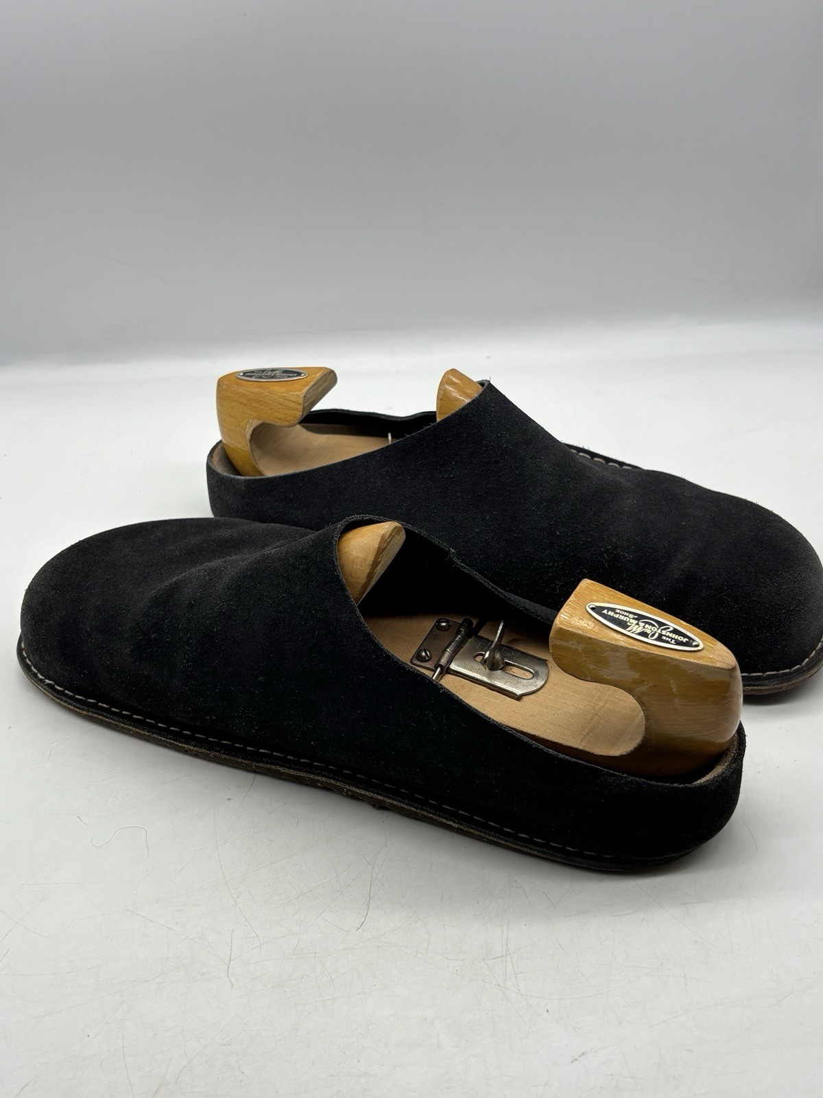 Birkenstock Zermatt Premium Suede Leather Clog Shoes Men’s size 12 EU 45 Black